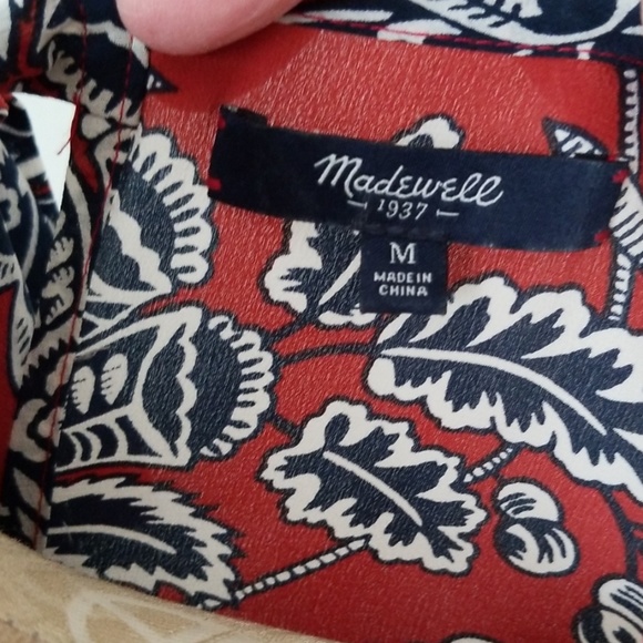 Madewell Silk Bow Tank in Italian Floral - Picture 5 of 8